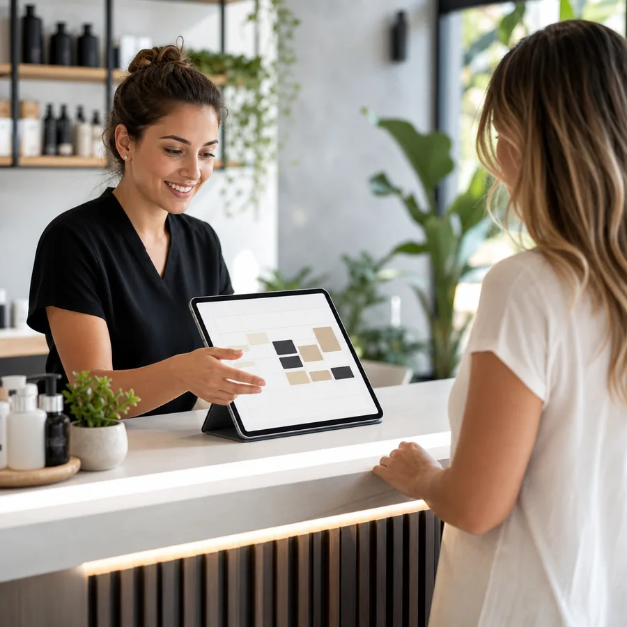 Luna & Line Salon example social media post